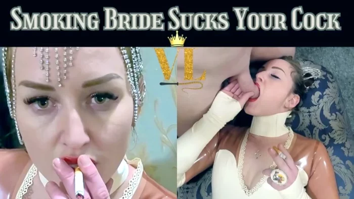 Smoking Bride Sucks Your Cock - VIVIENNE L'AMOUR / CELESTIAL STUDIOS / VL PRODUCTIONS - MP4