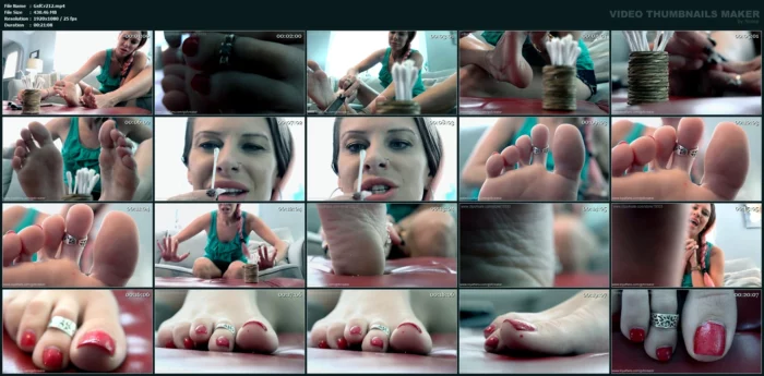 A Meticulous Pedicure Freak - Sfx Epic - Vicky Vixxx - GSFCREATOR / GIANTESS SHRINKING FEET - MP4