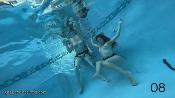 Ashlynn & Whitney - Underwater Breath Holding Challenge - GINARYS KINKY ADVENTURES / GKA PRODUCTIONS - MP4