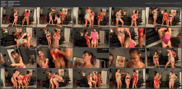 3 Girl Wedgie Contest - GINARYS KINKY ADVENTURES / GKA PRODUCTIONS - MP4