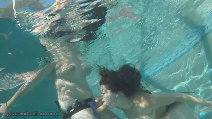 Anastasia & Amanda - Underwater Strap - On - GINARYS KINKY ADVENTURES / GKA PRODUCTIONS - MP4