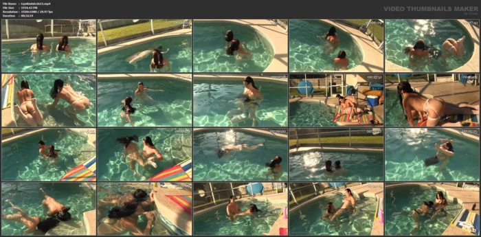 Ashlynn & Wenona Dunk Long Hair In Pool - GINARYS KINKY ADVENTURES / GKA PRODUCTIONS - MP4