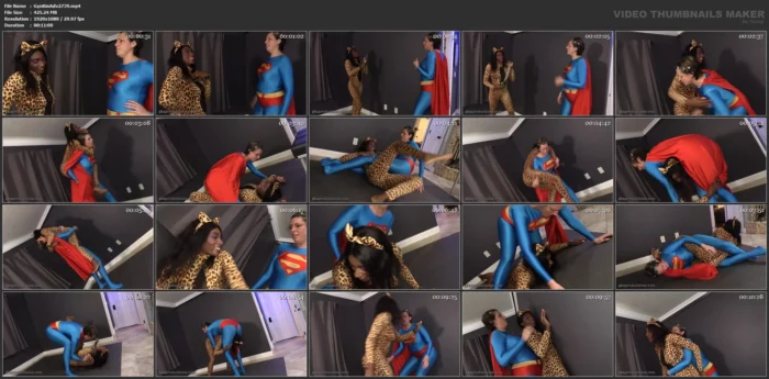 Cheetuh V Supergrrl - Superheroine Fight - GINARYS KINKY ADVENTURES / GKA PRODUCTIONS - MP4