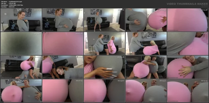 Orias & Britteni Bank Grow Giant Bellies - GINARYS KINKY ADVENTURES / GKA PRODUCTIONS - MP4