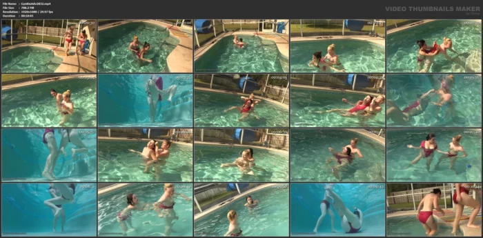 Pool Wedgie War - Anastasia V Amanda - GINARYS KINKY ADVENTURES / GKA PRODUCTIONS - MP4