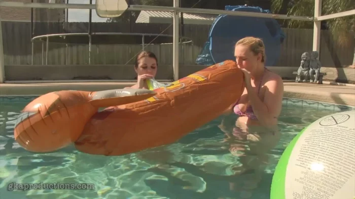 Anastasia & Amanda - Swimming Inflatables - GINARYS KINKY ADVENTURES / GKA PRODUCTIONS - MP4