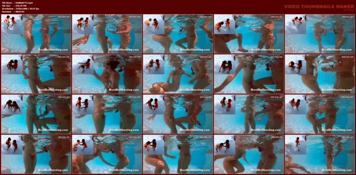 Kneeing Balls Underwater In Pool - HARDBALLBUSTING - MP4