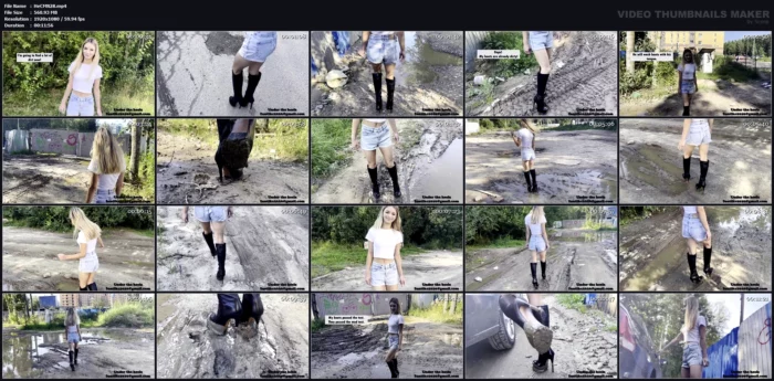 Dirty Boots - HEEL15CM / ALINAMOSKOYORLOVA PROD - MP4