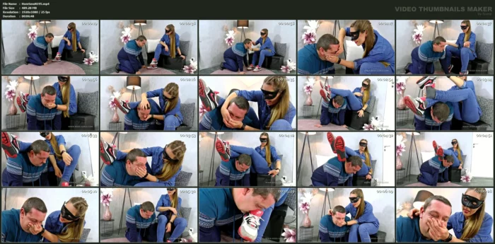 Sniffing Slave Gets His Air Shut Off - HOMSMOTHER - MP4