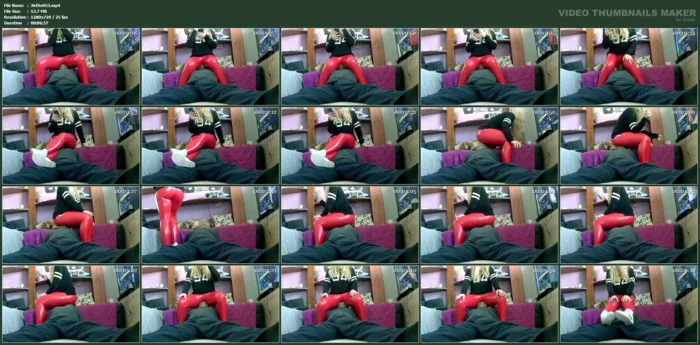 Facesit Red Leggins - JIRIDIVNY - MP4