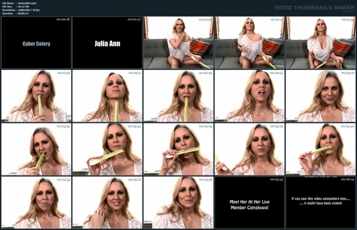 Cyber Celery - JULIA ANN LIVE - MP4