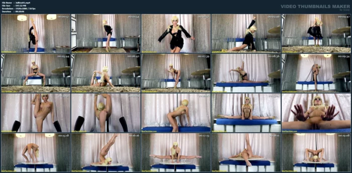 Sexflex Video - Blonde Skinny Long Legs Contortionist Shows Her Hot Naked Flexible Body - JULIA REUTOVA - MP4