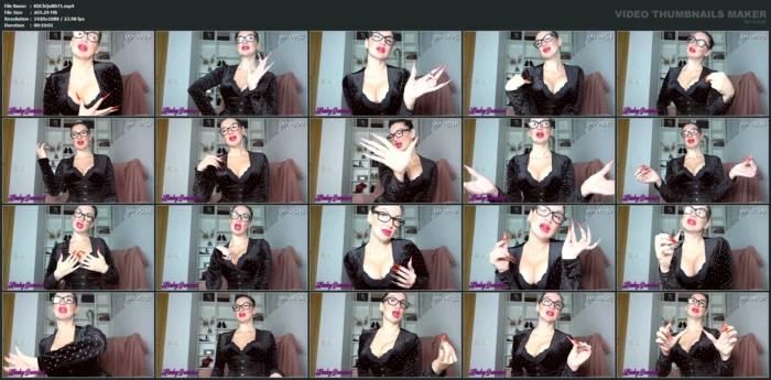 My Red Stiletto Nails Wipe Your Mind Clean - KINKY DOMINA CHRISTINE QUEEN OF NAILS - MP4