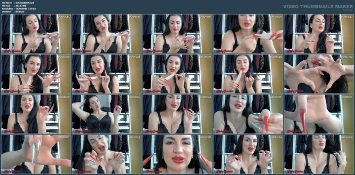 Be Careful My Nails Are Sharp Custom Clip - KINKY DOMINA CHRISTINE QUEEN OF NAILS - MP4