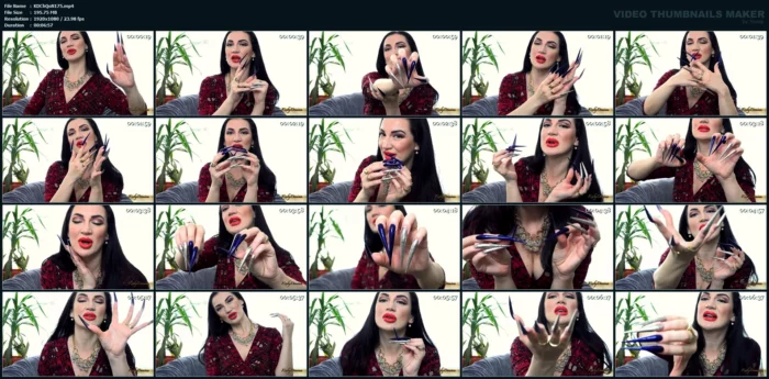 Worship My Stiletto Nails Properly - KINKY DOMINA CHRISTINE QUEEN OF NAILS - MP4