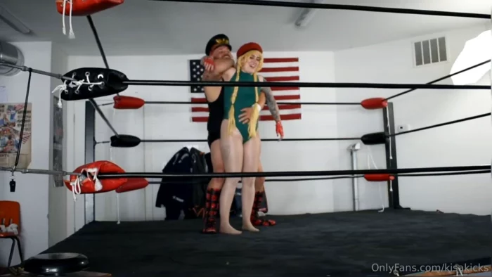 Cosplay Battle With Cammy Vs M. Bison - KISA KICKS AND CJ - MP4