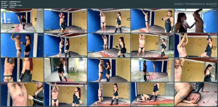 Extreme Whip Punishment In The Dungeon By The Boots Queen - LATIN BEAUTIES IN HIGH HEELS - MP4