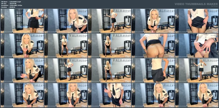 Prison Officer Tease - LADYDARKANGEL - MP4