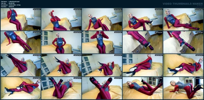 Shiny Leohex Catsuit With Leohex Body - LADY NAOMI ROUGE - MP4