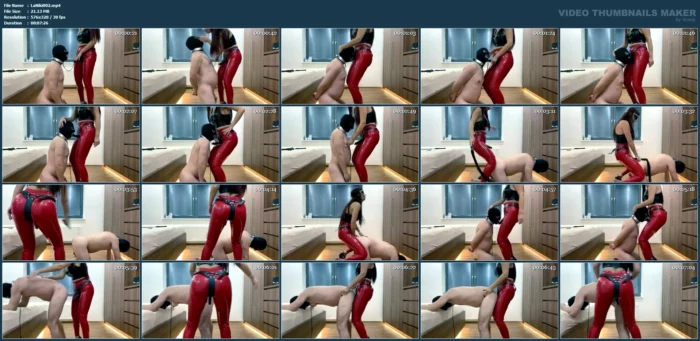 Pegging Strapon Punishment Blow Job - LADY NIKITA - MP4