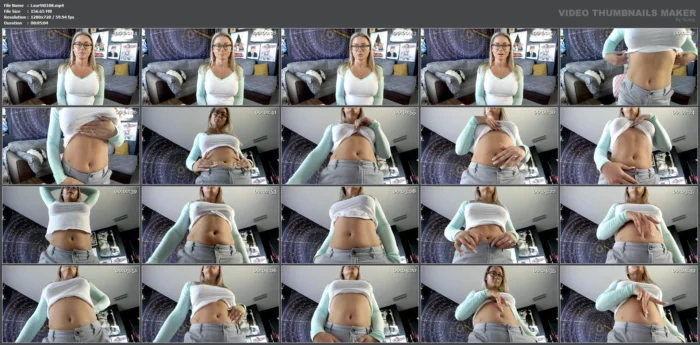 Belly Button Slave - LAURAN VICKERS / MOMMY LAURAN - MP4