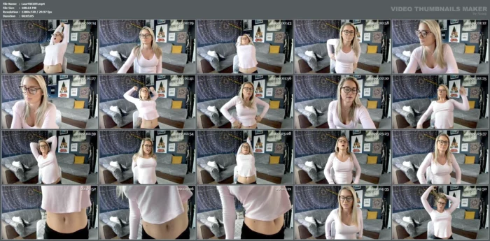 Belly Button Tease - LAURAN VICKERS / MOMMY LAURAN - MP4