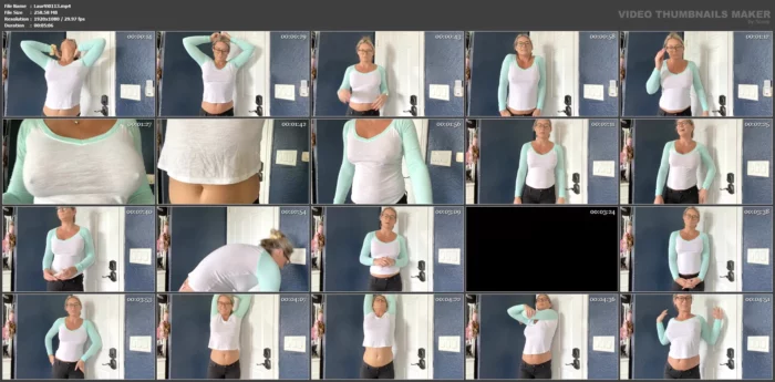 Belly Button Whale Tail Tease - LAURAN VICKERS / MOMMY LAURAN - MP4