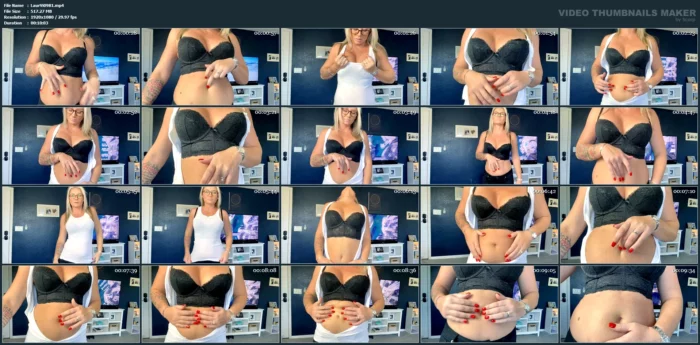 Shirt Ripping Belly Button Play - LAURAN VICKERS / MOMMY LAURAN - MP4