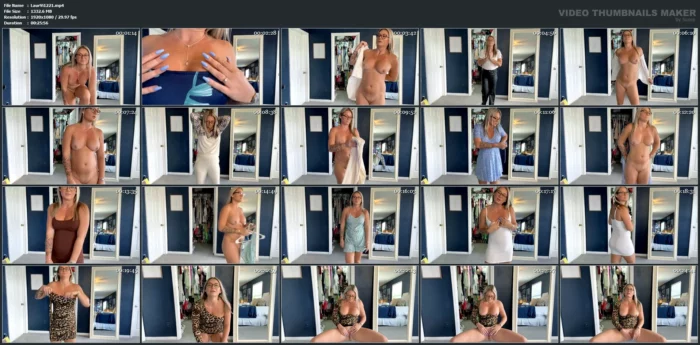 Try On Haul Tease and Denial - LAURAN VICKERS / MOMMY LAURAN - MP4