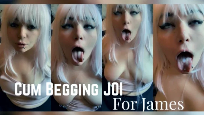 Cum Begging JOI for James - LEXXI BLAKK / ALEXIS BLAKK - MP4