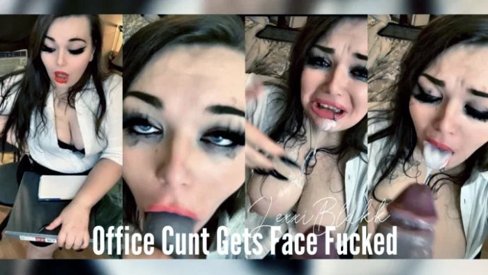 Office Cunt Gets Face Fucked - LEXXI BLAKK / ALEXIS BLAKK - MP4