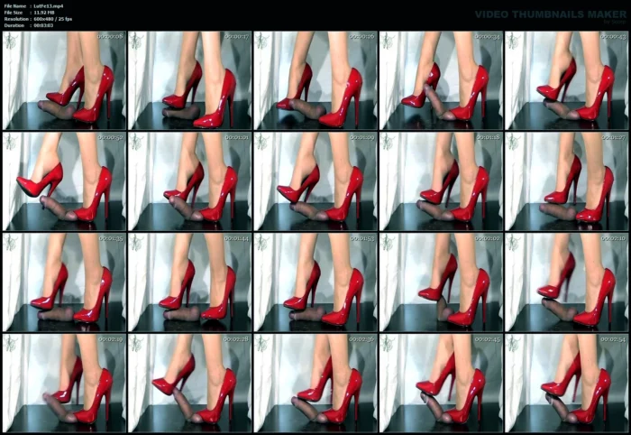 Cockbox - Red Patent Shoe - LUTINEFEET - MP4