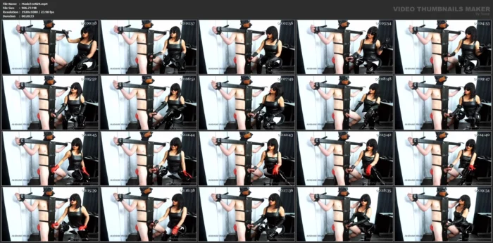 Teasing With 4 Pairs Of Leather Gloves - MADAME TEEZE - MP4