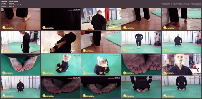 Olga Wearing Black Karategi And Seiza Soles - MARTIALTHEATRE - MP4