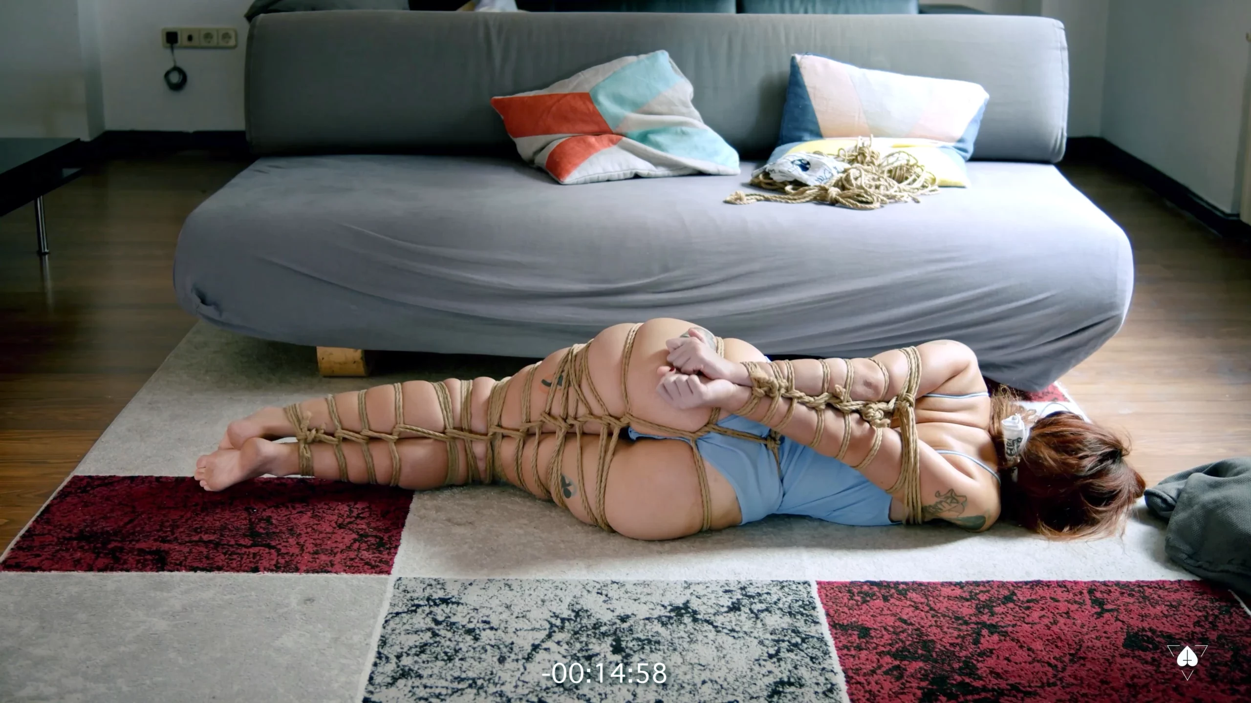 The Hogtied Hour Real 60min Tied Slut - MARGOUT DARKO / EROTERIC - MP4