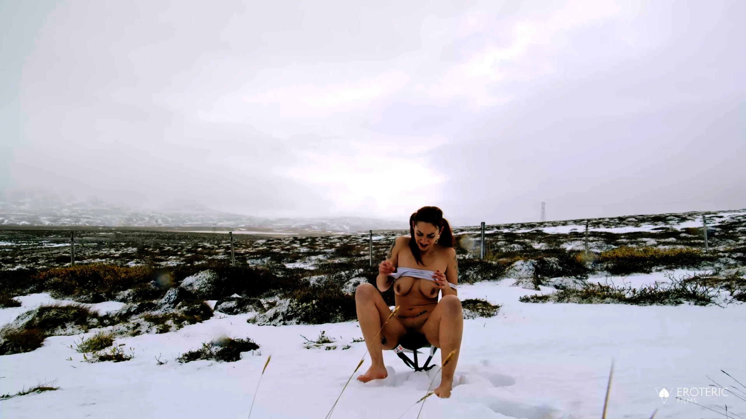 The Frozen Challenge Freezing Stripping - MARGOUT DARKO / EROTERIC - MP4