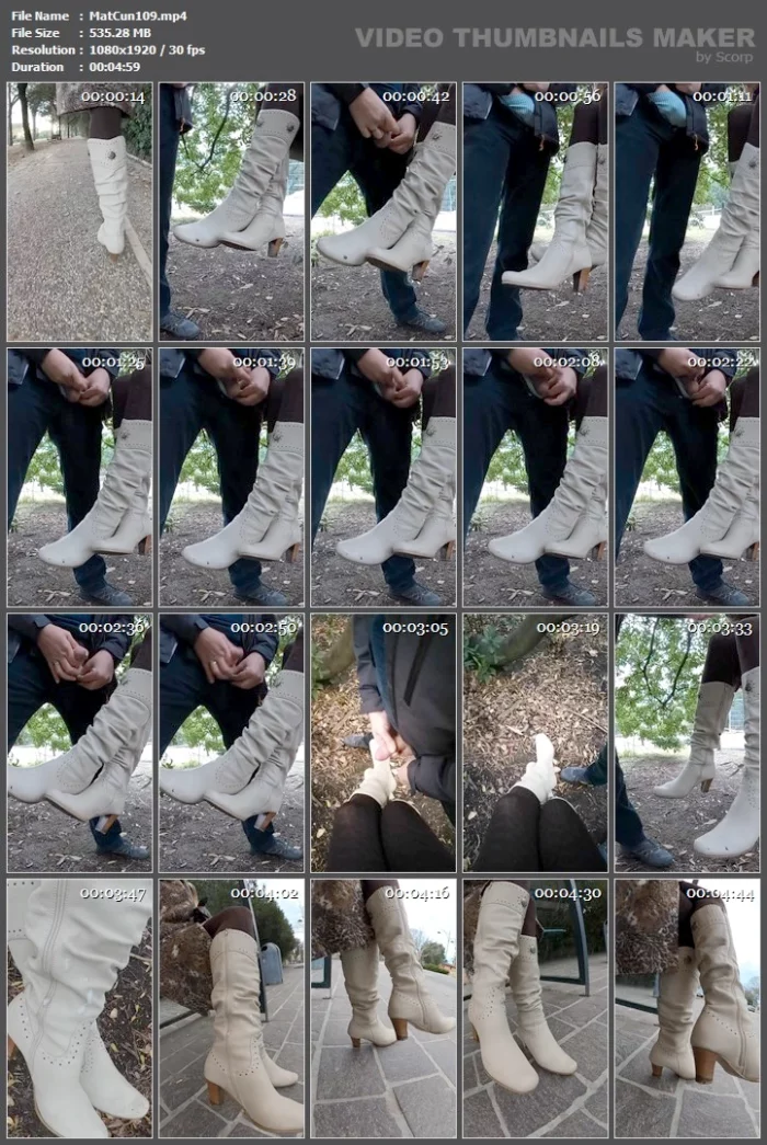 Cum On Boots In Public Park - MATURE_CUNT / MATURE_C - MP4