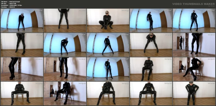 Milf In Catsuit Boots Ands Gloves Posing - MATURE_CUNT / MATURE_C - MP4