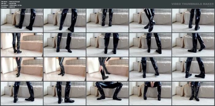 Hunters Rubber Boots Posing - MATURE_CUNT / MATURE_C - MP4