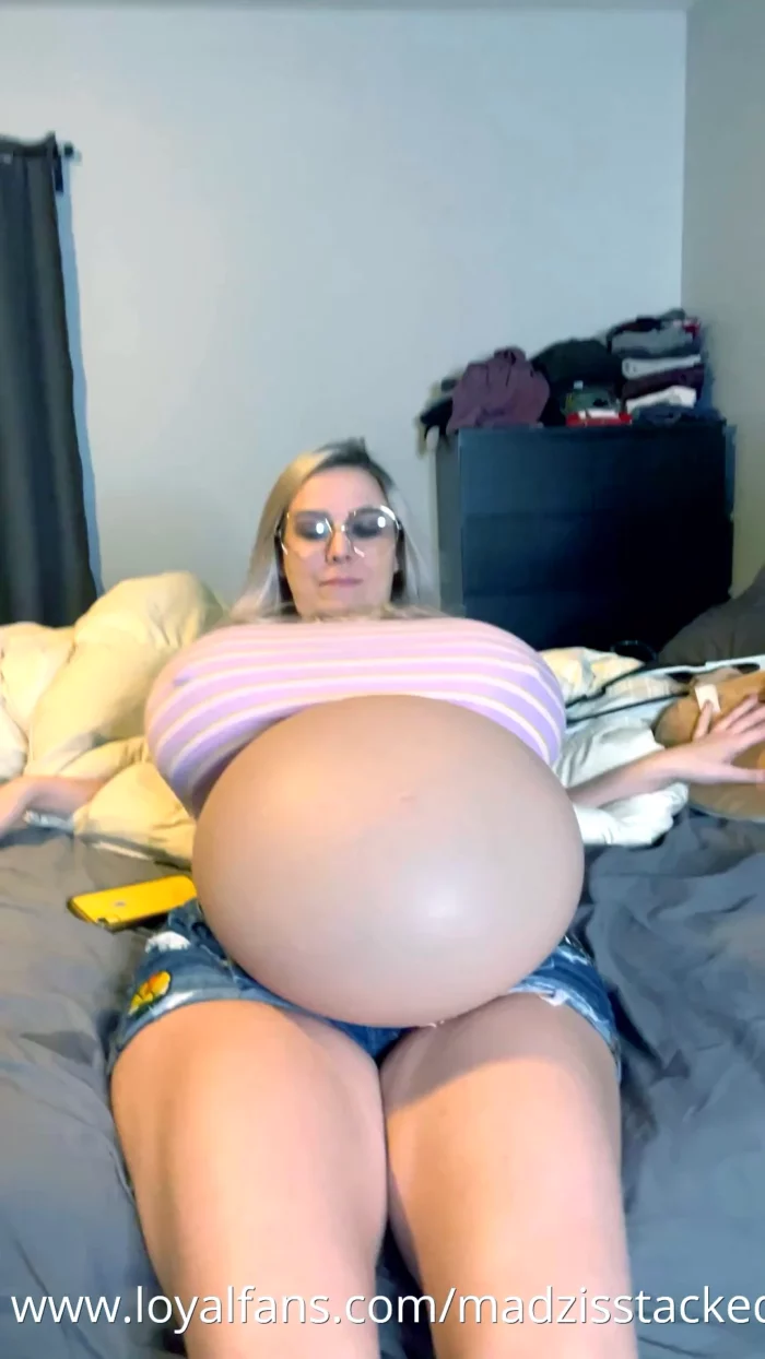 Filling My Belly Full Of Cum!!! - MADZ IS STACKED - MP4