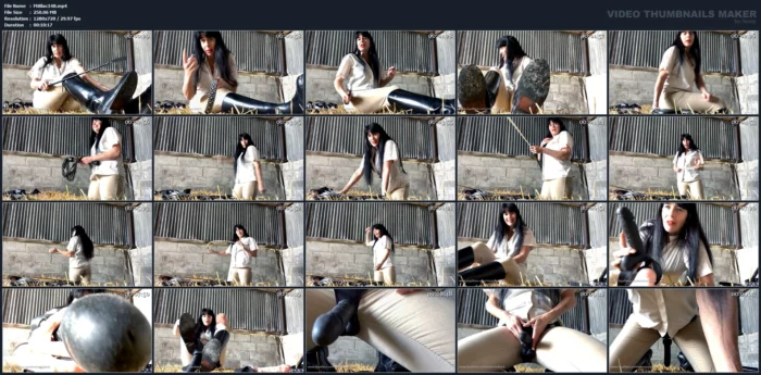 Let Me Punish You In The Straw Barn - MISTRESS BLACK - MP4