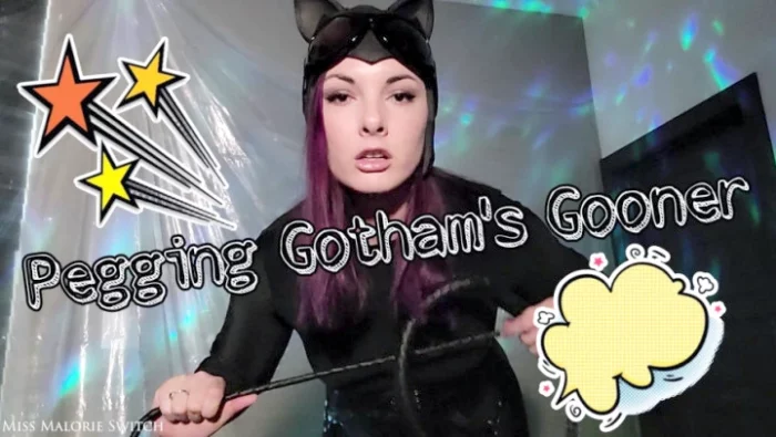 Pegging Gotham's Gooner - MISS MALORIE SWITCH - MP4