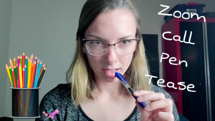 Zoom Call Pen Tease - MISS MALORIE SWITCH - MP4