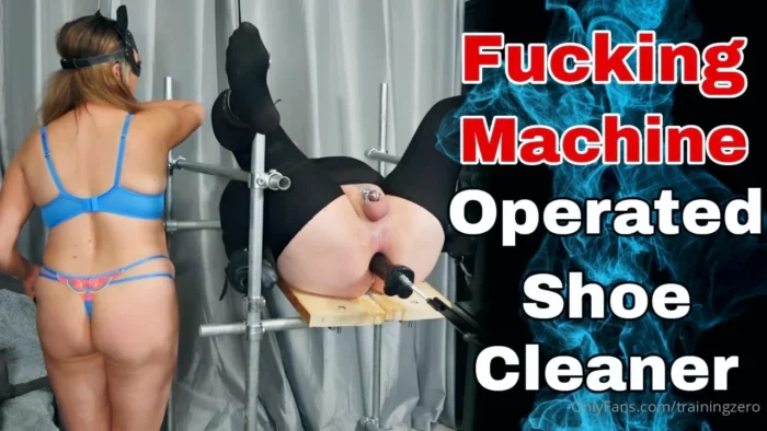 Fucking Machine Operated Shoe Cleaner - MISS RAVEN / TRAININGZERO - MP4