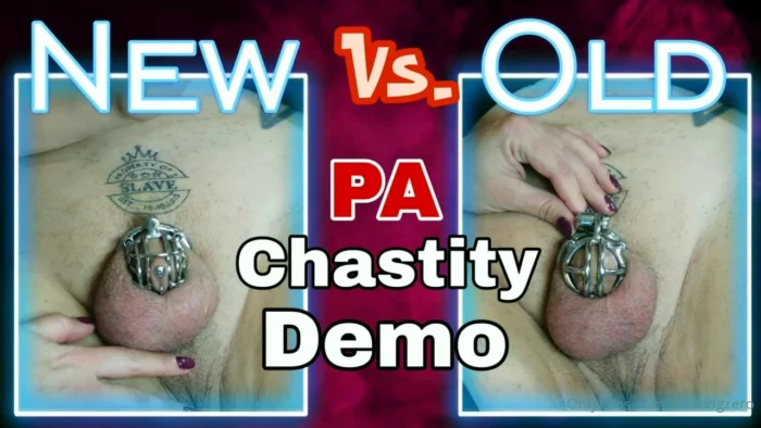 New Vs. Old - Pa Chastity Demo - MISS RAVEN / TRAININGZERO - MP4