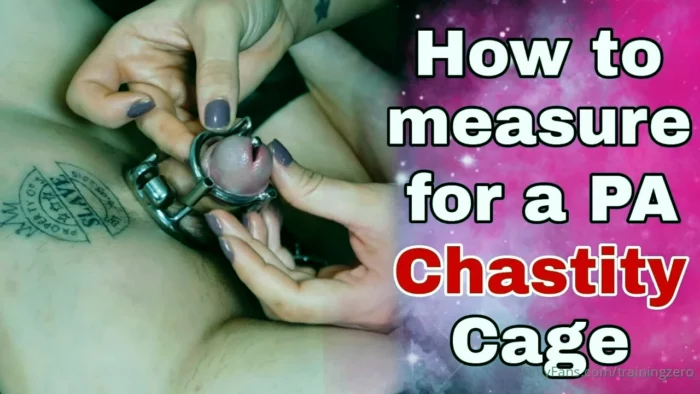 How To Measure For A Pa Chastity Cage - MISS RAVEN / TRAININGZERO - MP4