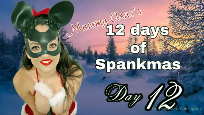 Mummy Claus's 12 Days Of Spanksmas Day 12 - MISS RAVEN / TRAININGZERO - MP4