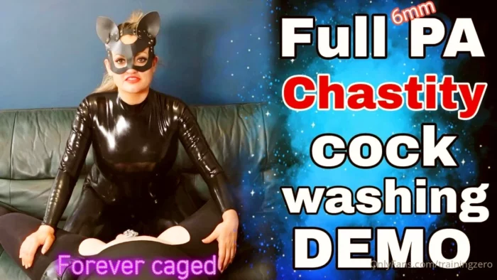 Full Pa Chastity Cock Washing - MISS RAVEN / TRAININGZERO - MP4