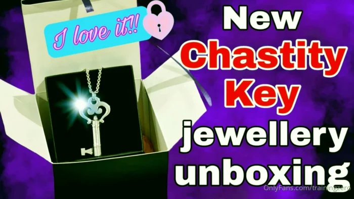 New Chastity Key - Jewellery Unboxing - MISS RAVEN / TRAININGZERO - MP4