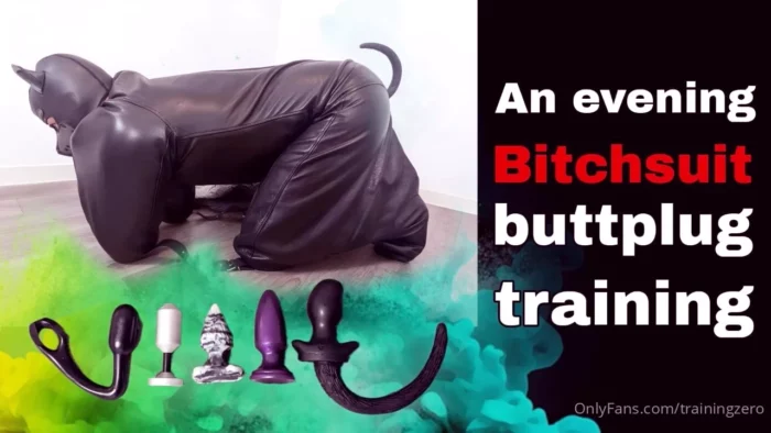 An Evening Bitchsuit Buttplug Training - MISS RAVEN / TRAININGZERO - MP4